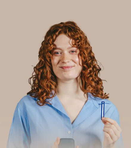 Woman using inne minilab