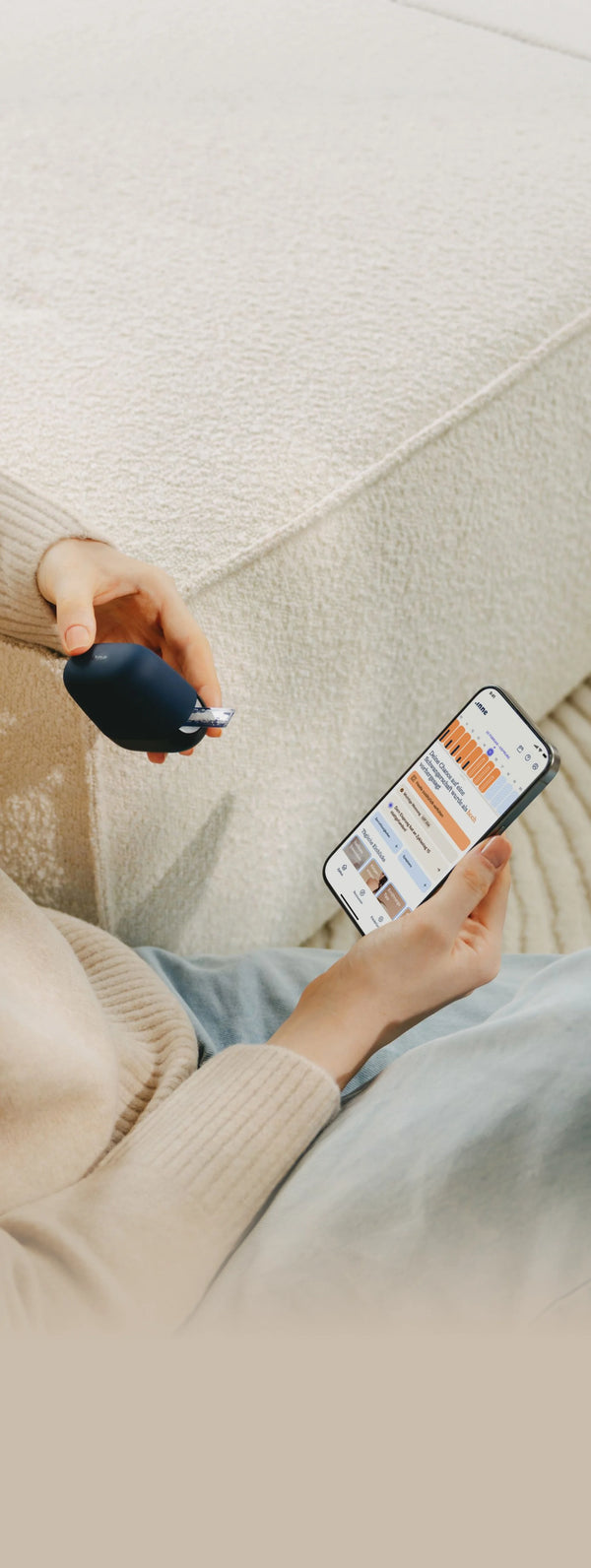 Woman using inne minilab