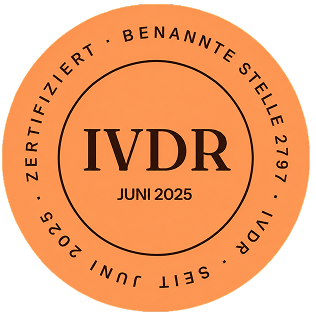 IVDR zertifiziert Juni 2025, benannte Stelle 2797